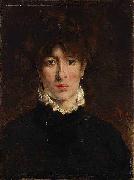 Alfred Stevens A portrait of Sarah Bernhardt oil on canvas